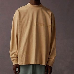 Fear of God essentials sand long sleeve shirt